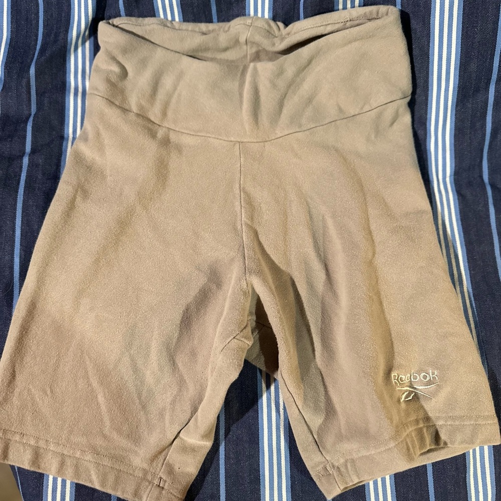 Reebok Women's Beige Bike Shorts